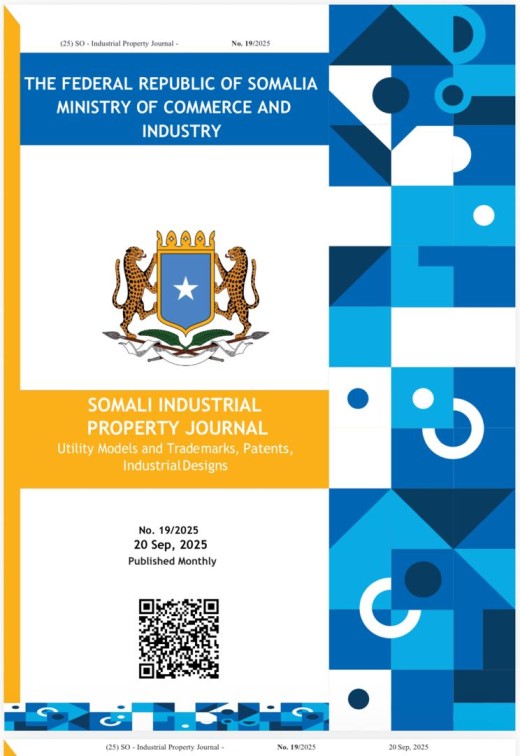 SOMALI INDUSTRIAL PROPERTY JOURNAL, No.19. 20, Sep,  2025. 